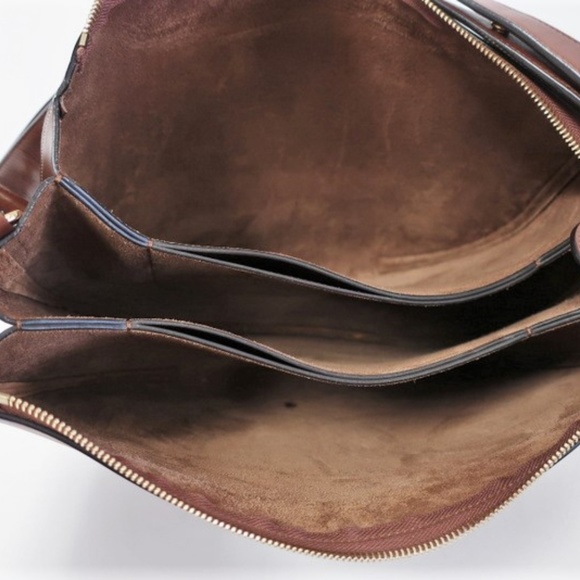 Celine Medium Saddle Bag Brown Leather - Picture 7 of 8